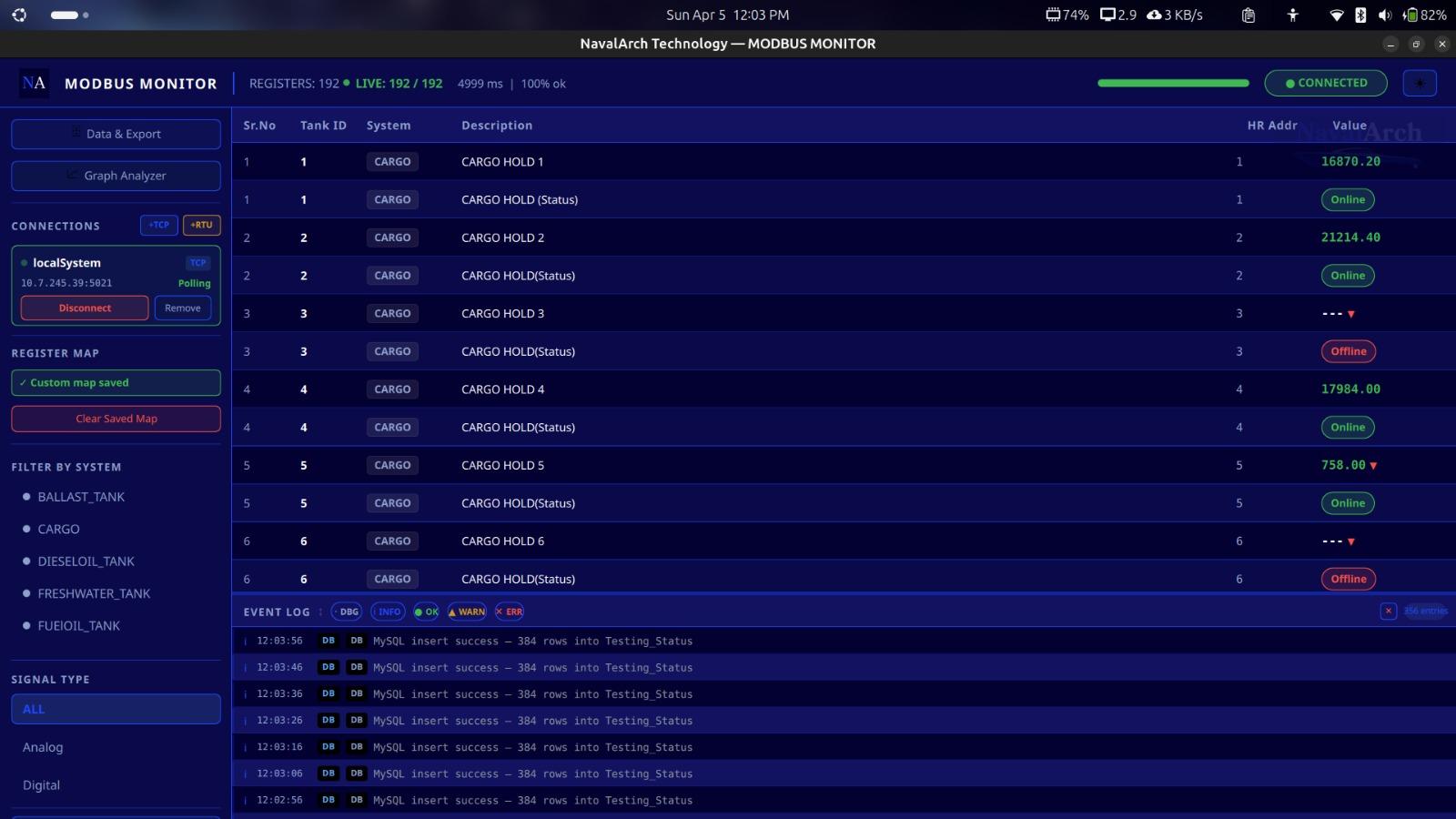 Simulation interface